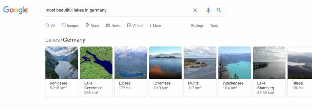 Image SEO results