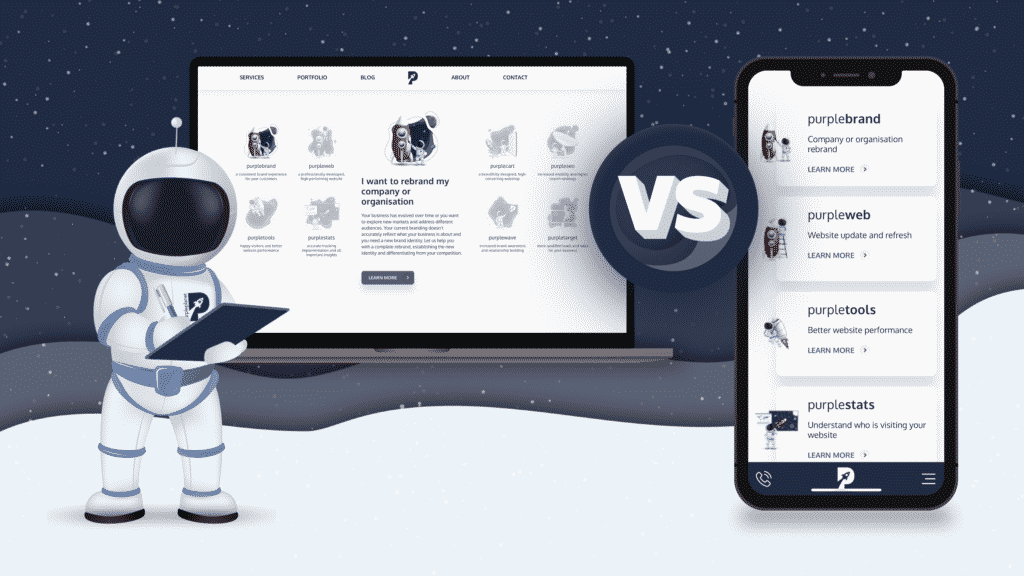Desktop VS Mobile UX design