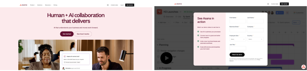 landing pages